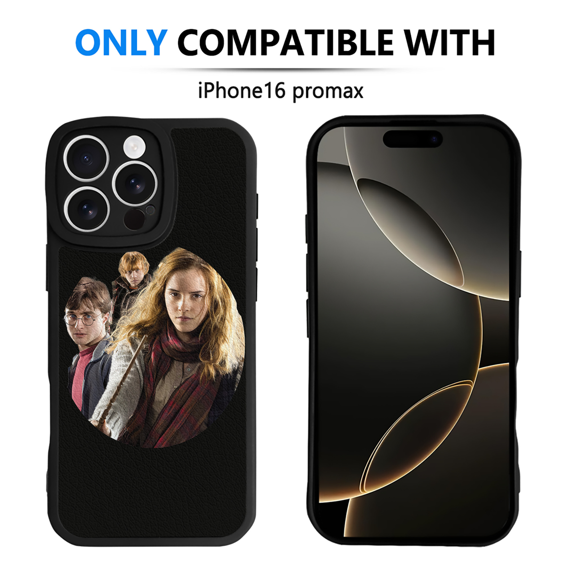 （画像用） Harry Potter ハリー・ポッターシリーズ 【iPhone 16シリーズ対応】シリコンスマホケース（レザー調） 材質：シリコン